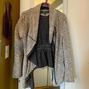 Gray sweater blazer